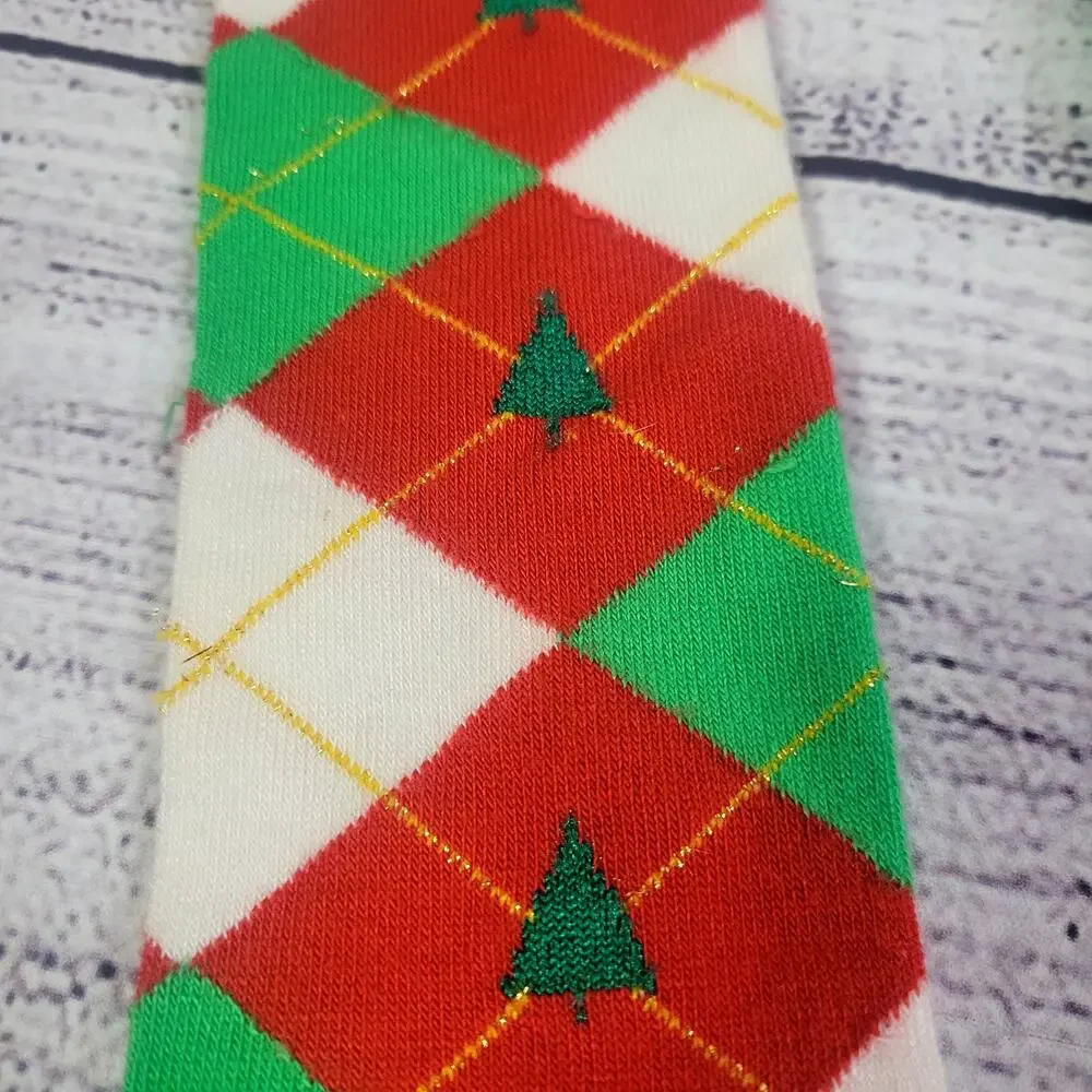 Christmas Below the Knee Argyle Socks‎ Size 7-9 New Without Tags!!!